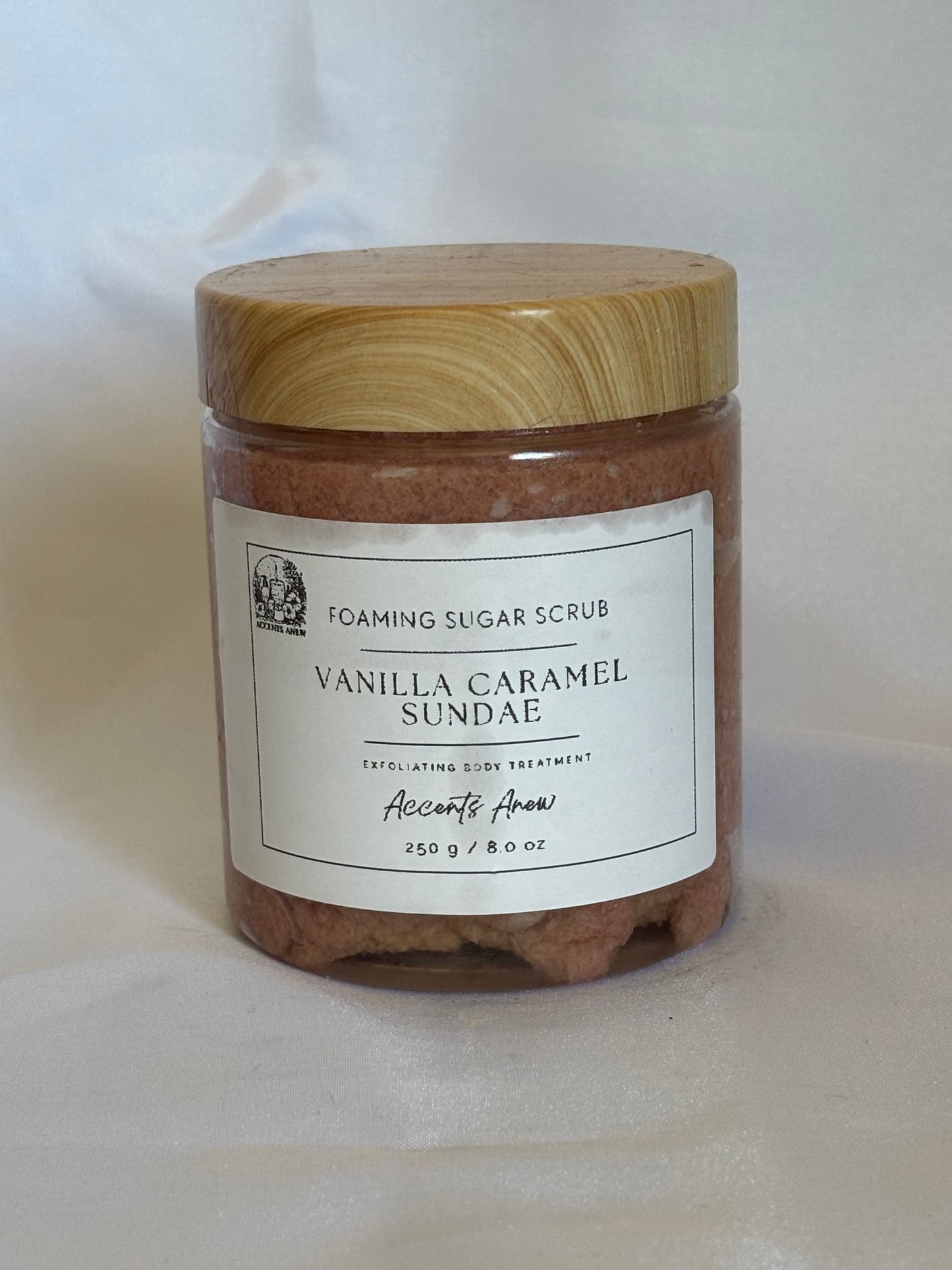 Vanilla Caramel Sundae Foaming Sugar Scrub (250g)