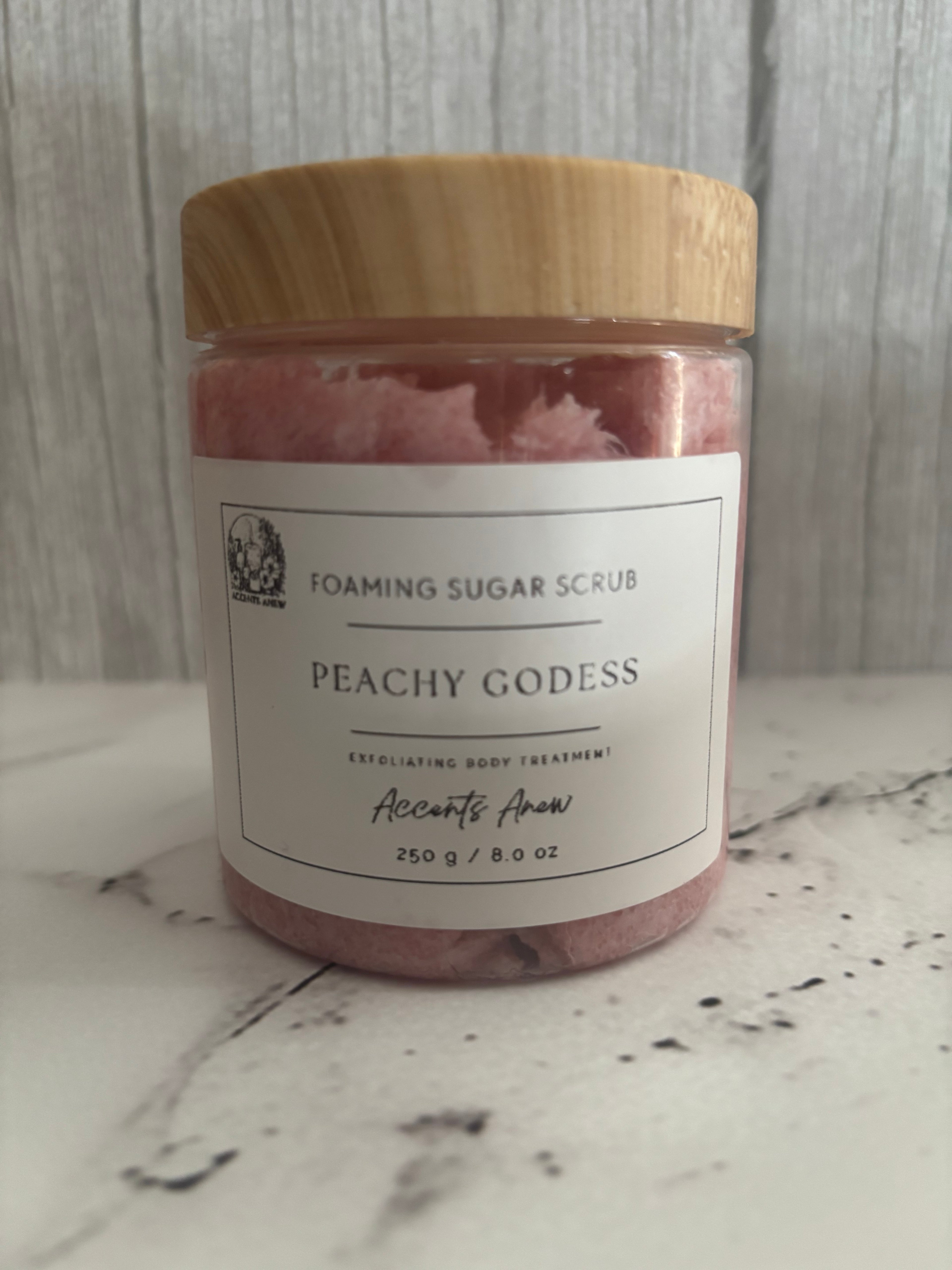 Peachy Godess Foaming Sugar Scrub (250g)