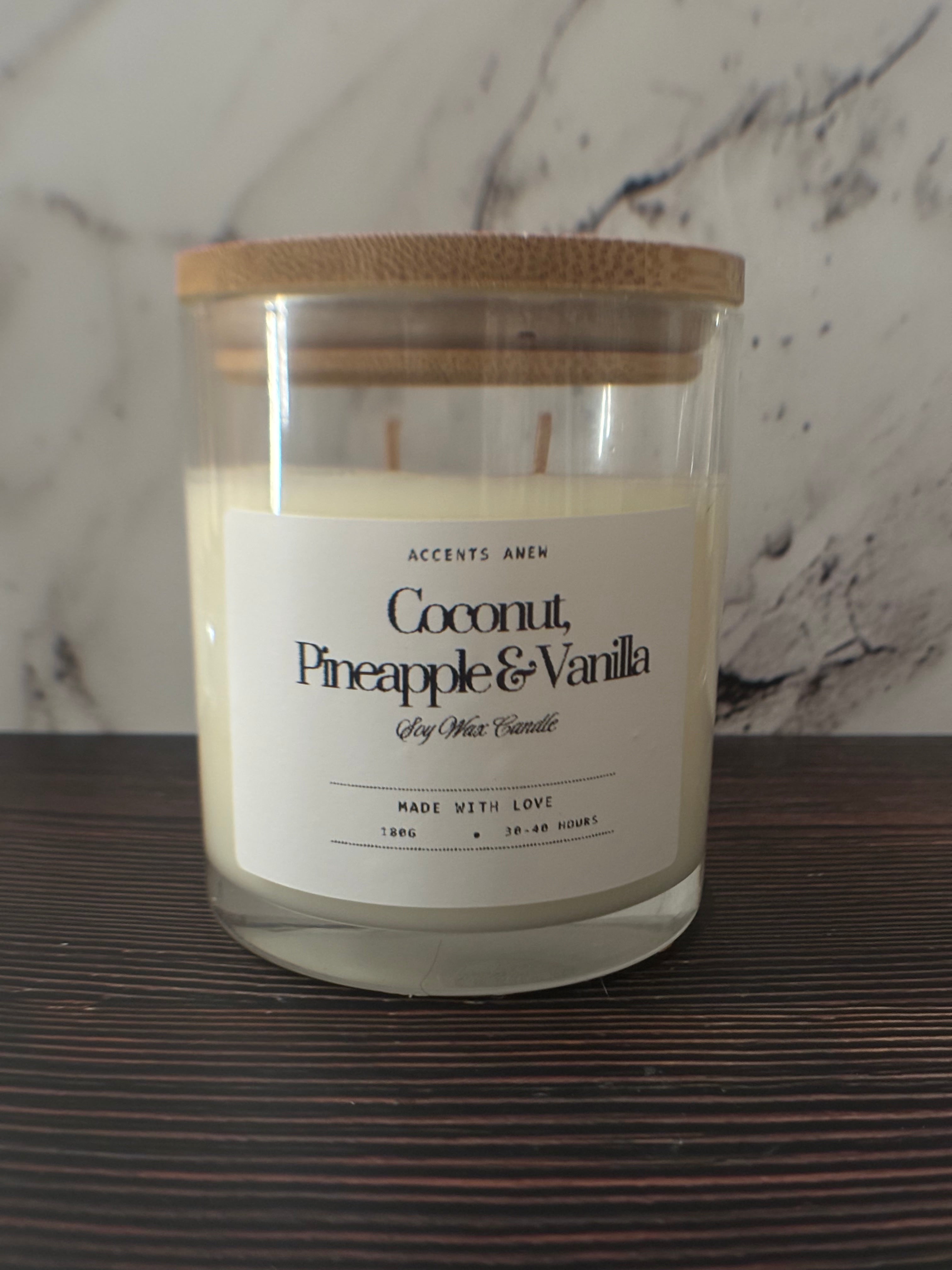 Coconut, Pineapple & Vanilla Candle
