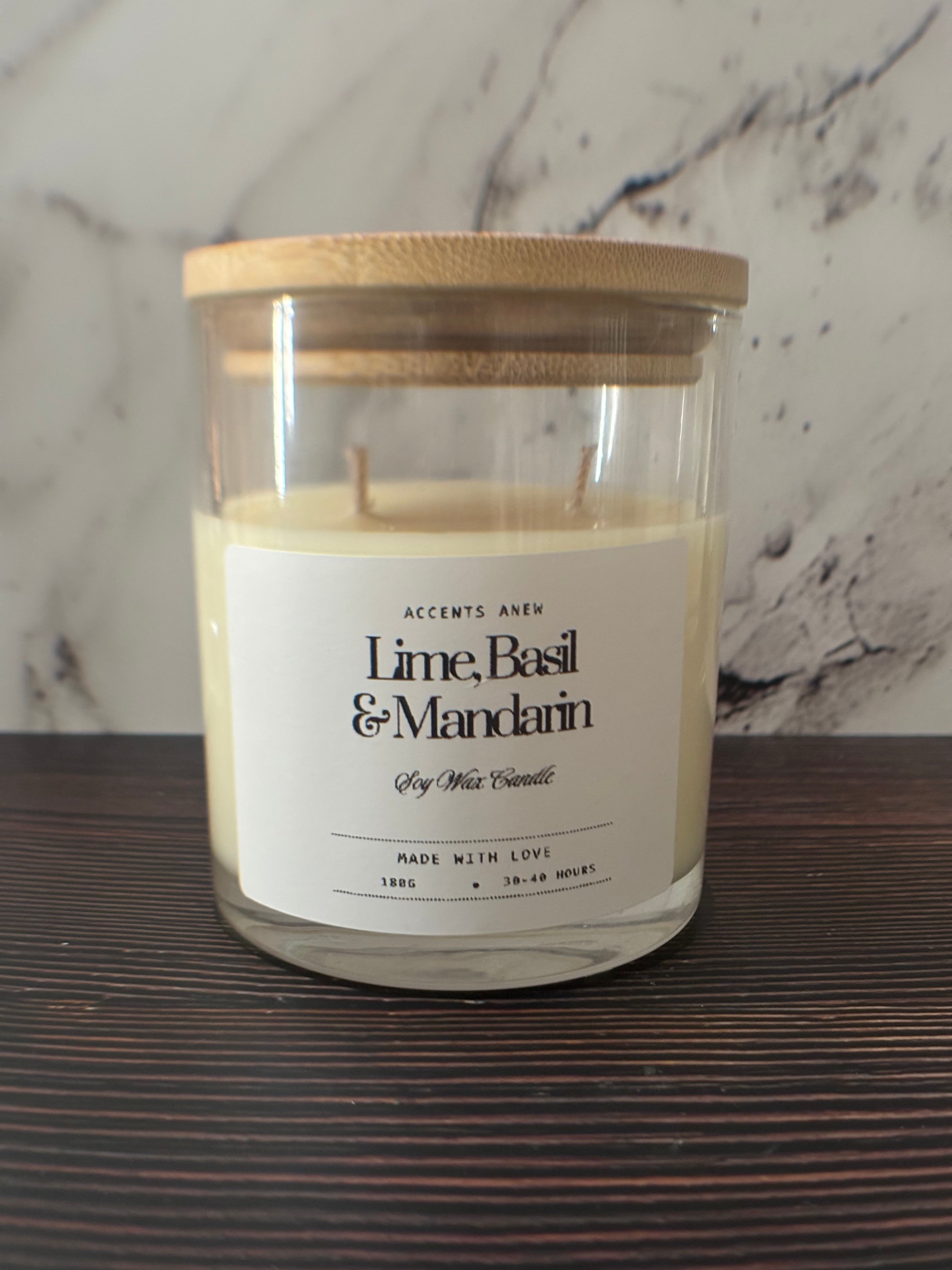 Lime, Basil & Mandarin Candle