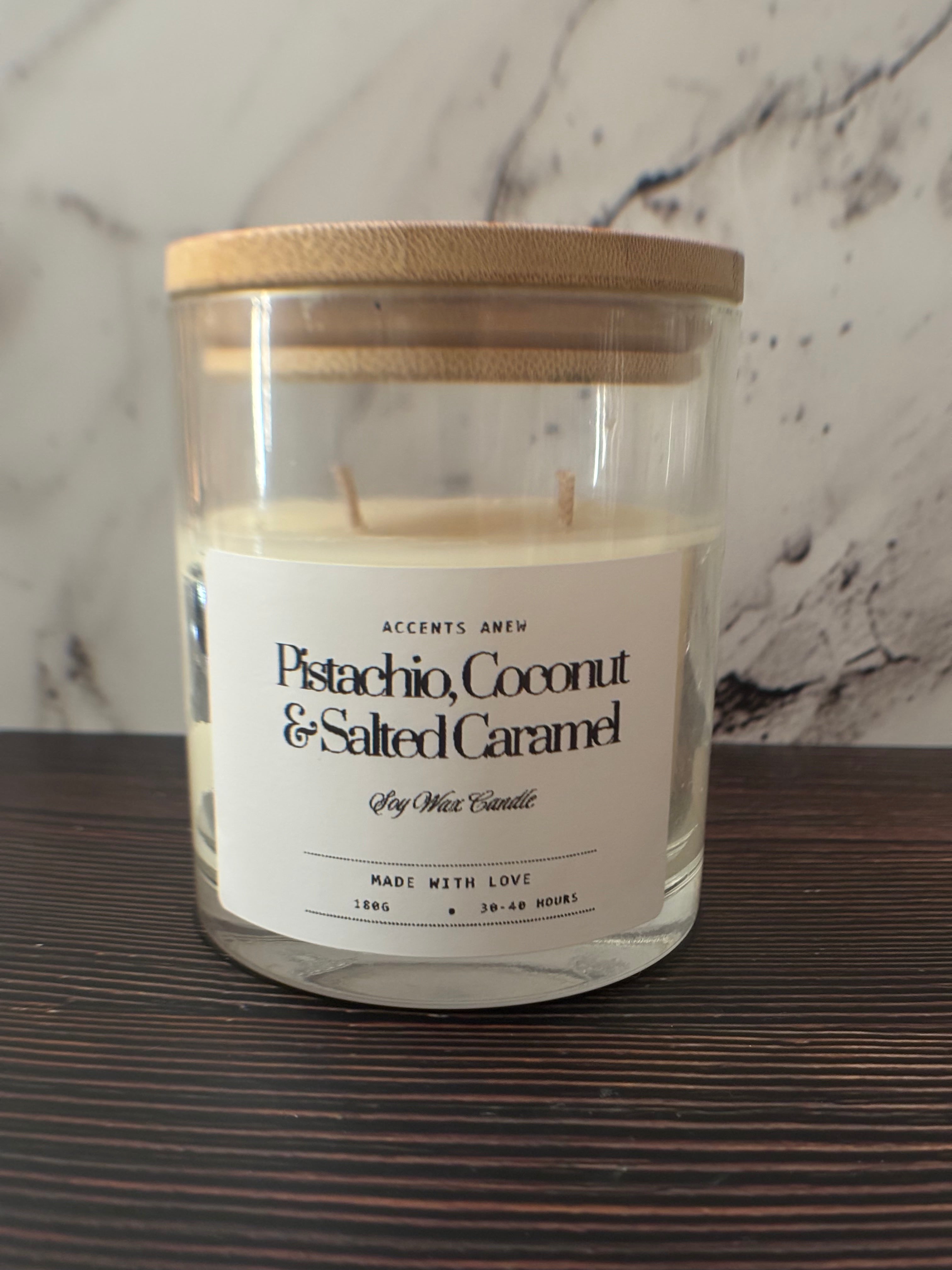 Pistachio, Coconut & Salted Caramel Candle