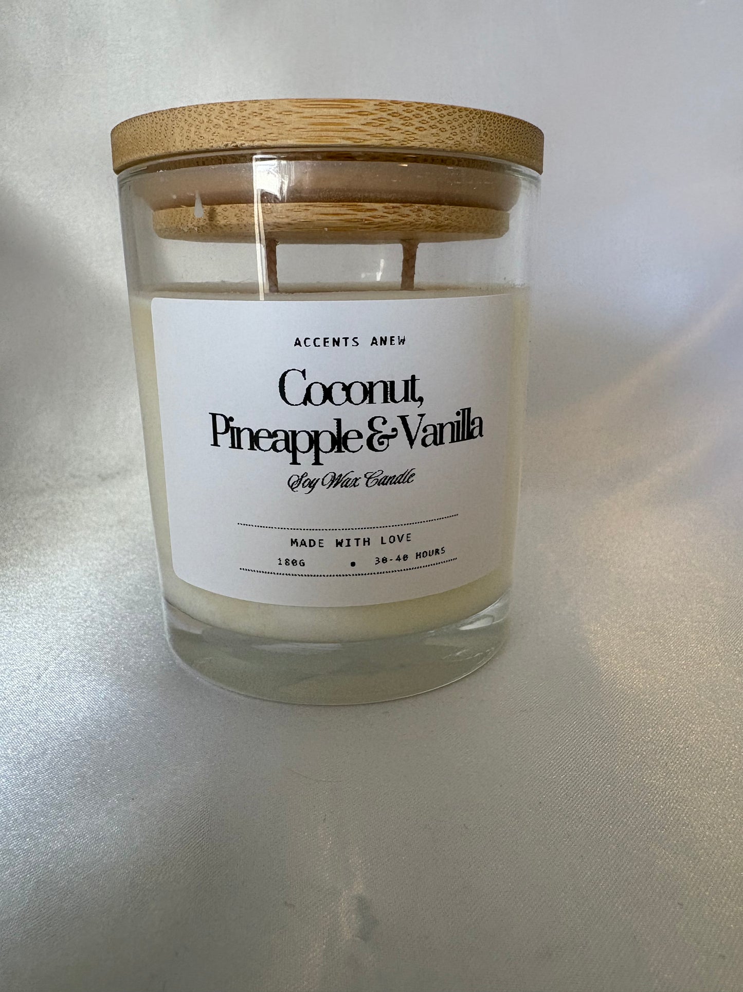 Coconut, Pineapple & Vanilla Candle 180g
